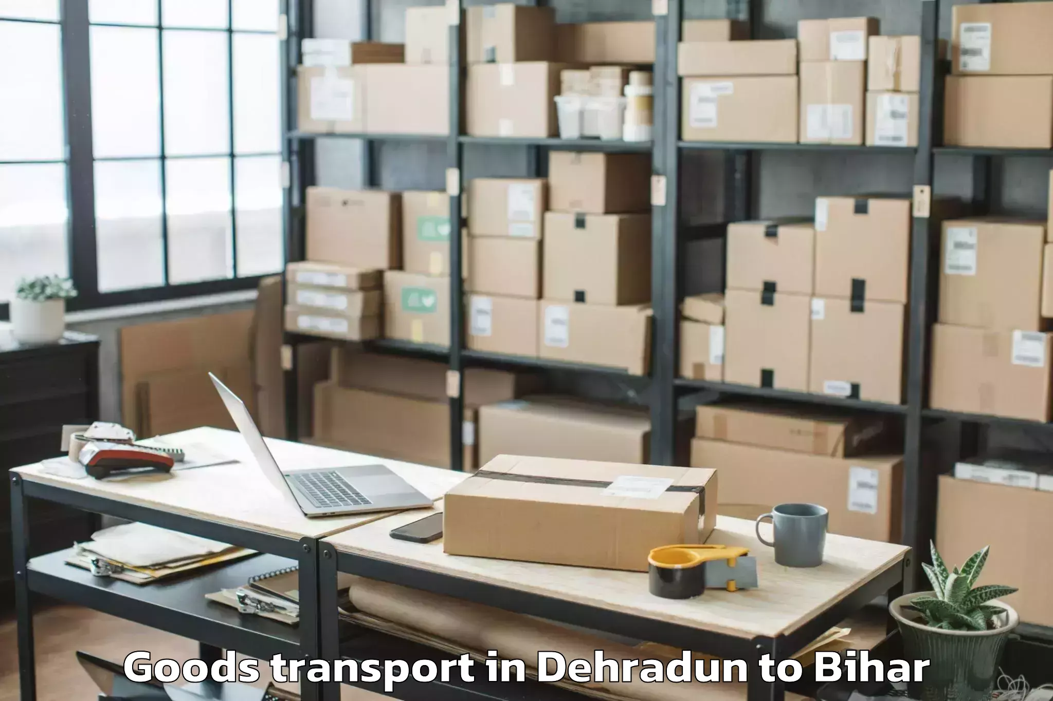 Affordable Dehradun to Chausa Goods Transport